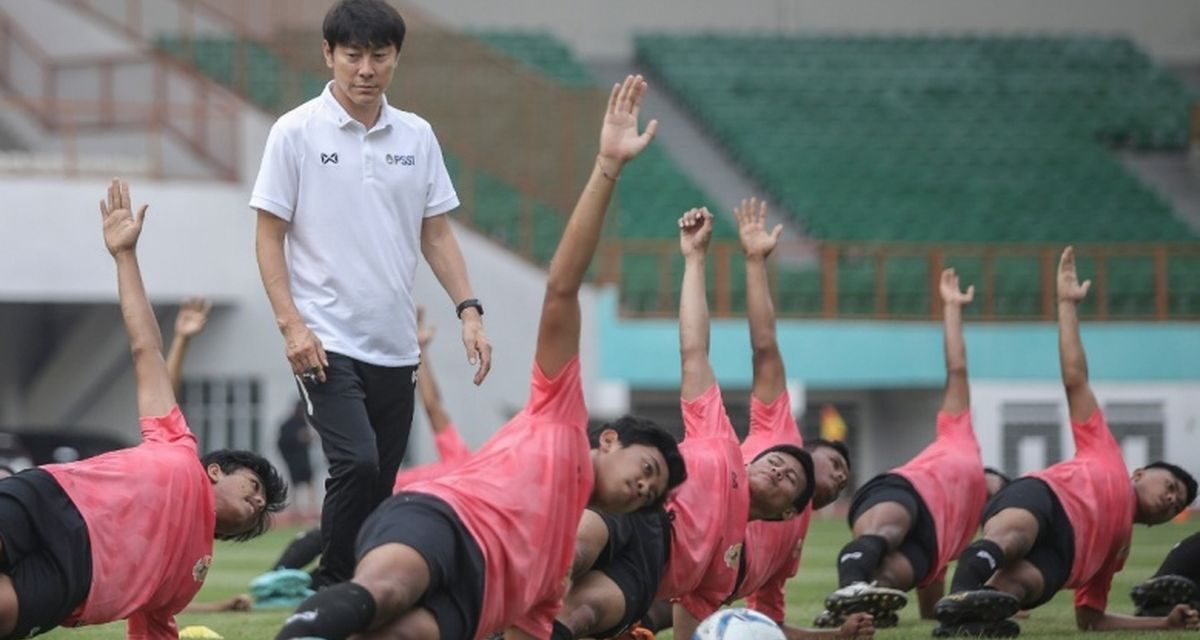 Shin Tae-yong Dongkrak Fisik Pemain Timnas Indonesia Di Latihan