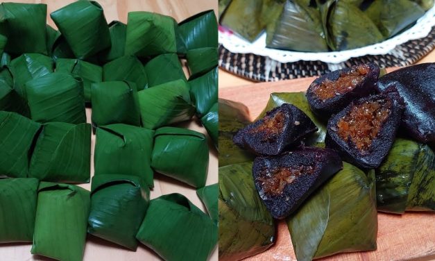 Kue Koci Khas Cirebon: Kenyalnya Ketan Hitam Isi Unti Kelapa