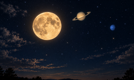 Harvest Moon Dan Saturnus Berdampingan Viral Di Media Sosial